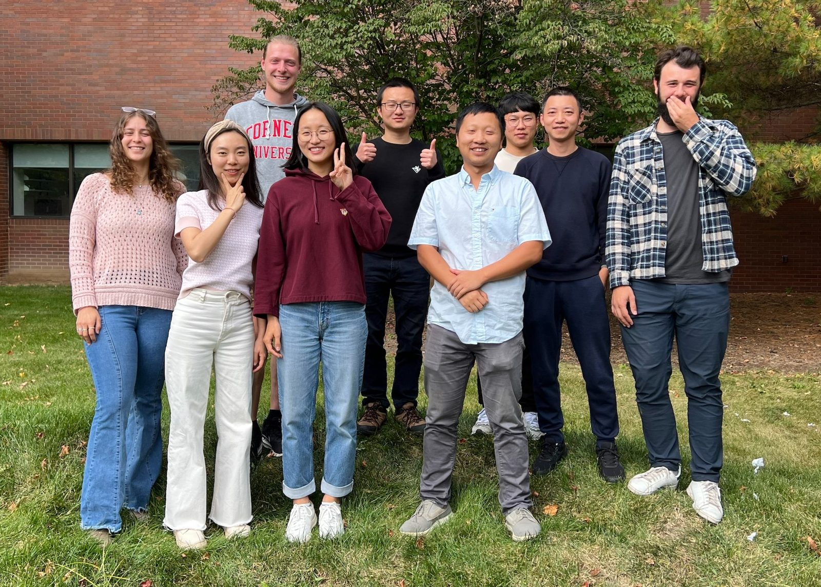 The BioM2 Lab group photo, Fall 2023