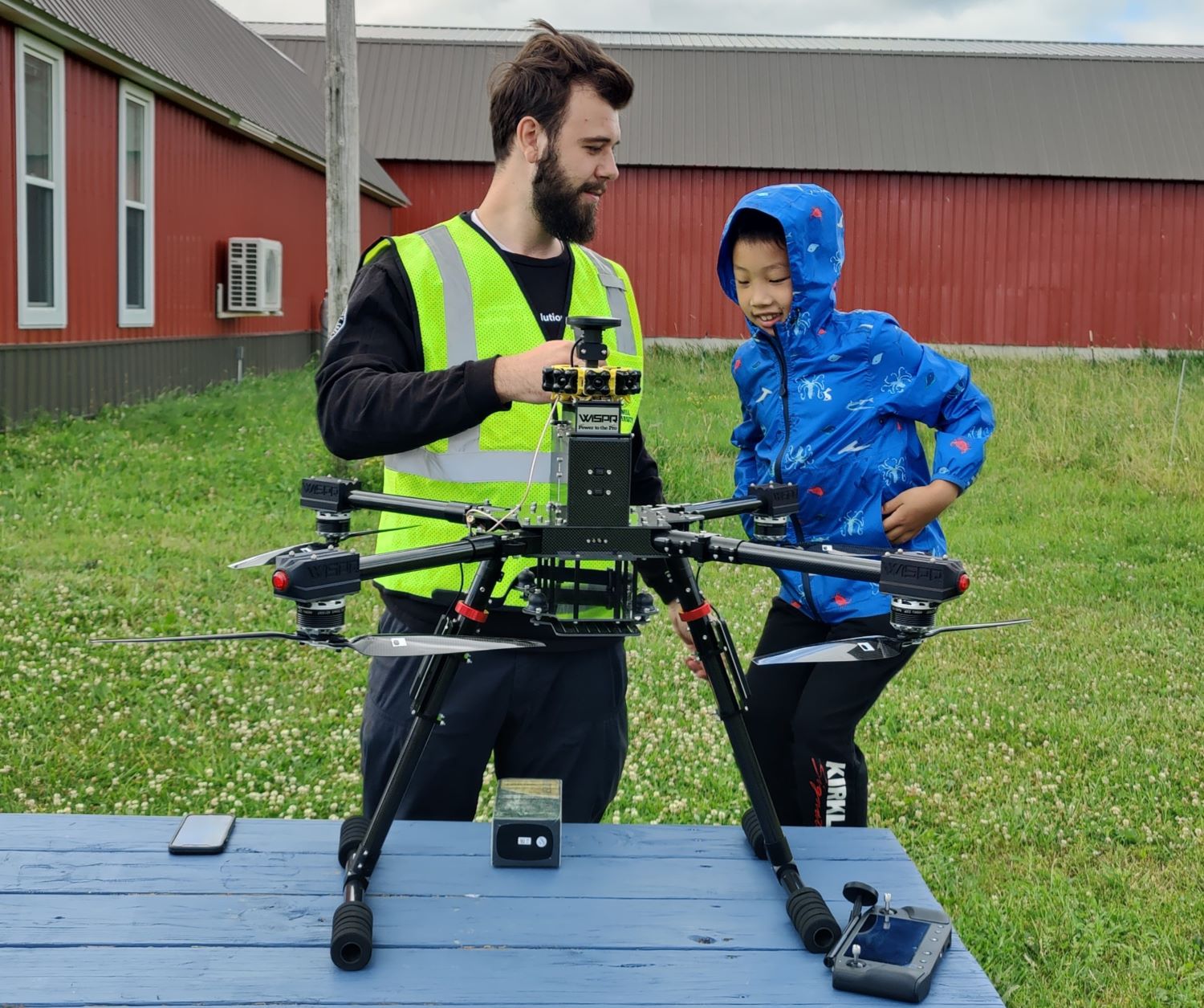 First drone lidar flight